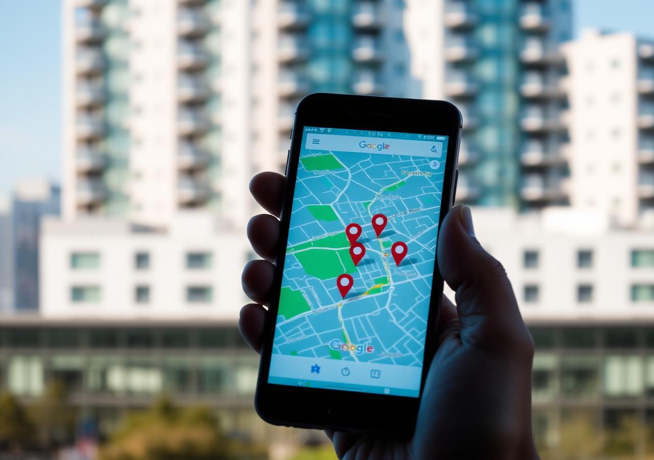 Búsquedas de inmobiliarias en Google Maps desde el móvil